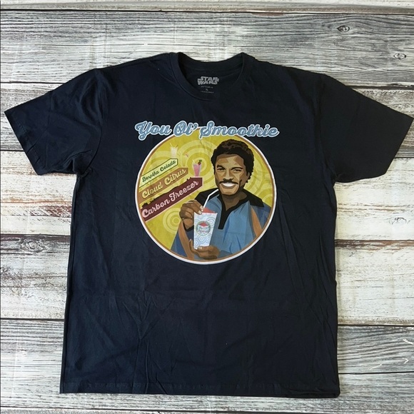 Star Wars You Ol’ Smoothie T-Shirts Featuring Landonis Balthazar Calrissian SzXL - Picture 1 of 9